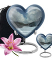 Snowflakes Heart Urn