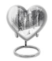 heart snowflakes urn