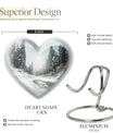 Heart-shaped Snowflakes Urn.