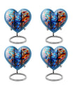 heart-shaped stained glass urn for adult ashes
