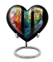 Stained Glass Urn For Ashes Memorial, Funeral Shape Urn