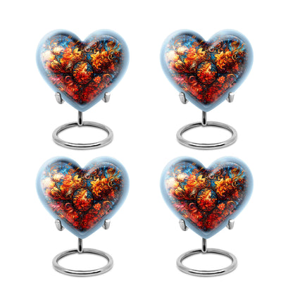Glass Stained Glass Memorial Urn for Human Ashes - 10-inch, 200 cu in - Yatskia