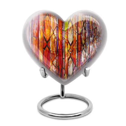 Stained Glass Ashes Keepsake Memorial, Funeral Cremation Urn