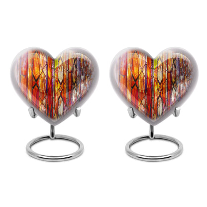 Stained Glass Ashes Keepsake Memorial, Funeral Cremation Urn
