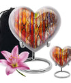 Stained Glass Cremation Urns Memorial, Funeral Shape Urn