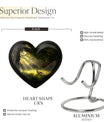 Dove Urn, heart-shaped for human ashes.