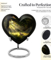 Dove Urn, heart-shaped for human ashes.