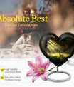 Dove Urn, heart-shaped for human ashes.