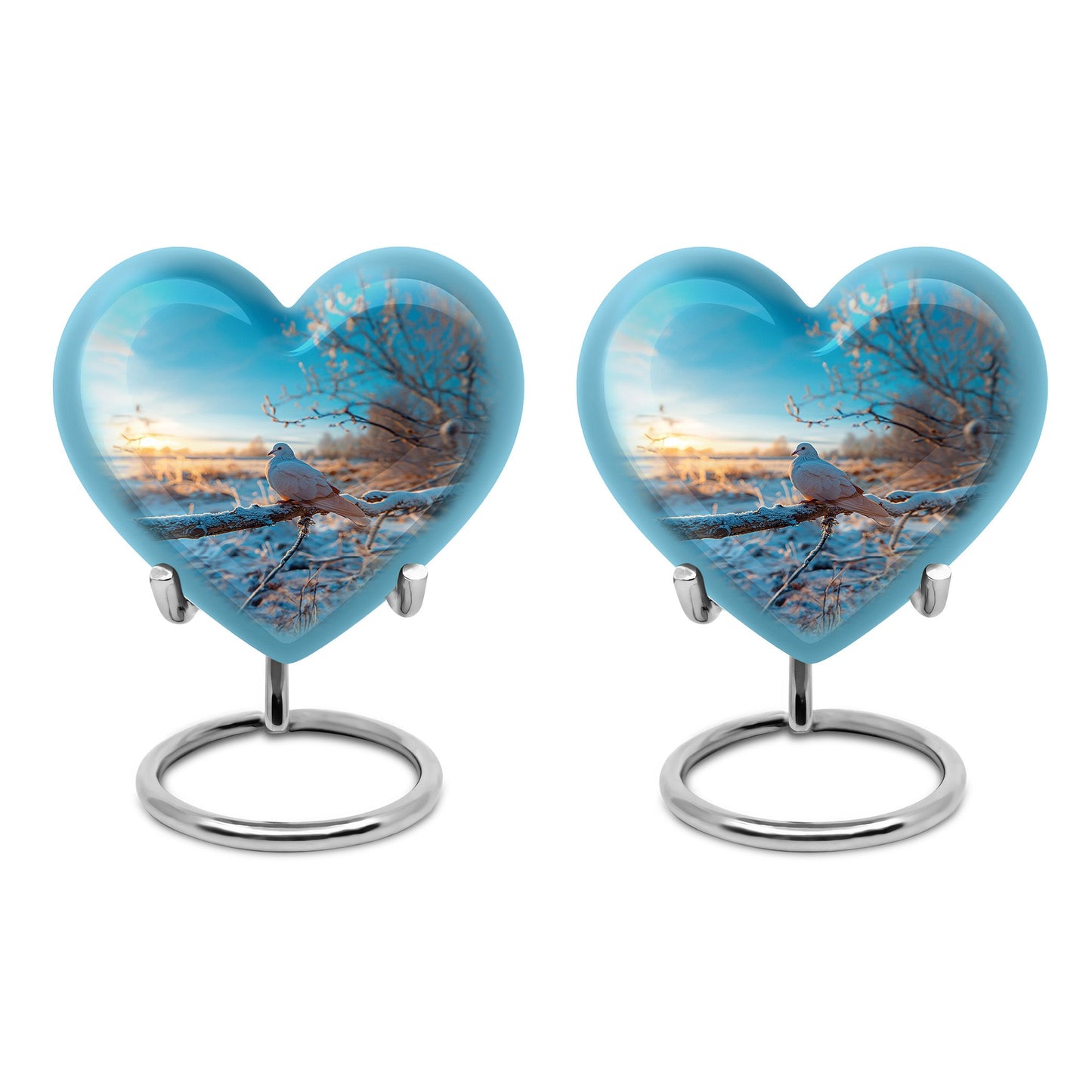 Personalized Bird Memorial Urn for Human Ashes - 10-inch, 200 cu in - Yatskia