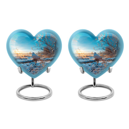 Personalized Bird Memorial Urn for Human Ashes - 10-inch, 200 cu in - Yatskia