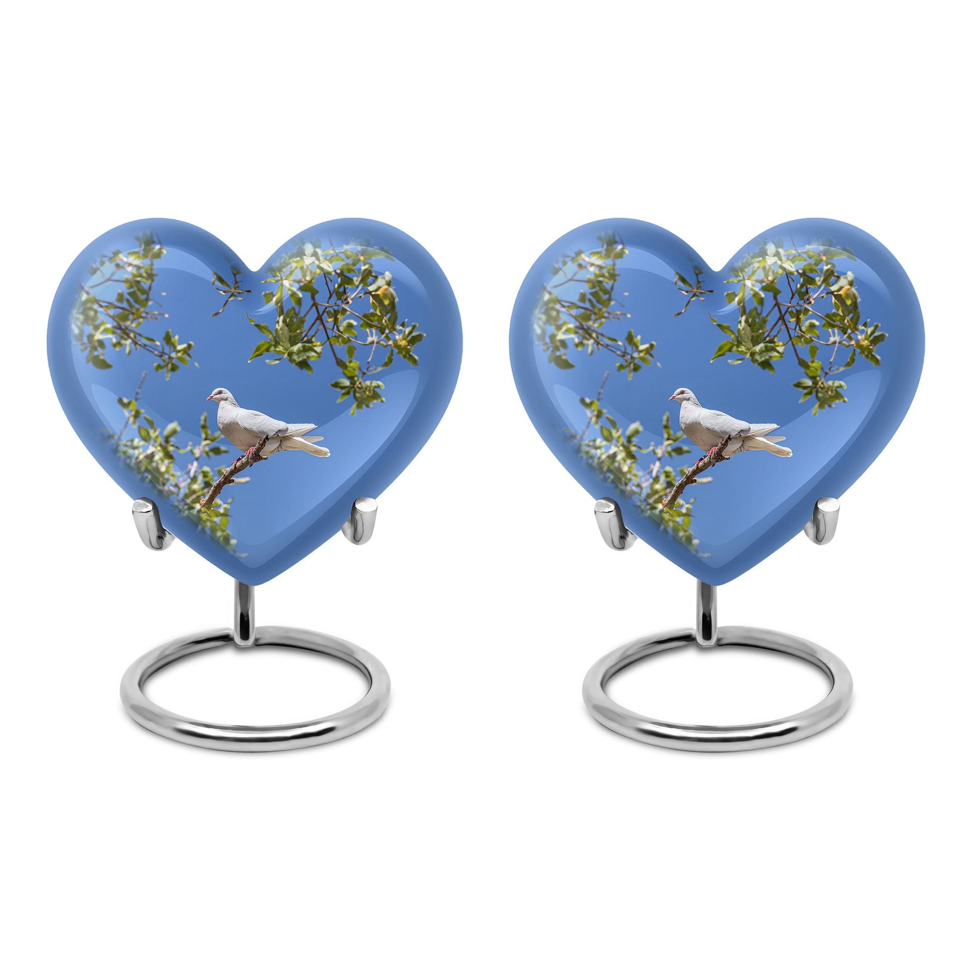 White Dove Ashes keepsake Urn For Mom - Large Memorial Urns For Women