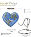 Dove-themed heart urn for adult female ashes