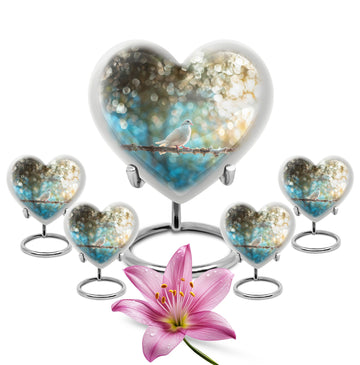Large Urn With 4 Keepsake Urn