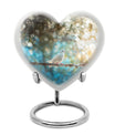 Dove Urn heart design for human ashes.