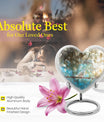 Dove Urn heart design for human ashes.
