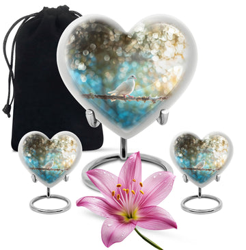 Large Urn With 2 Keepsake Urn