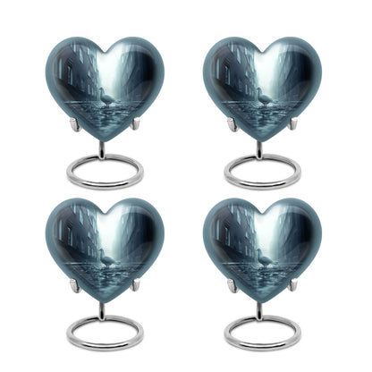 Dove-themed Heart Urn