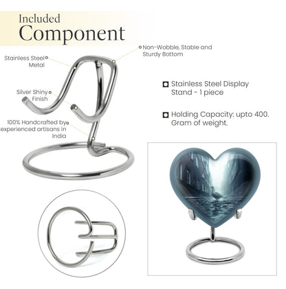 Dove-themed Heart Urn