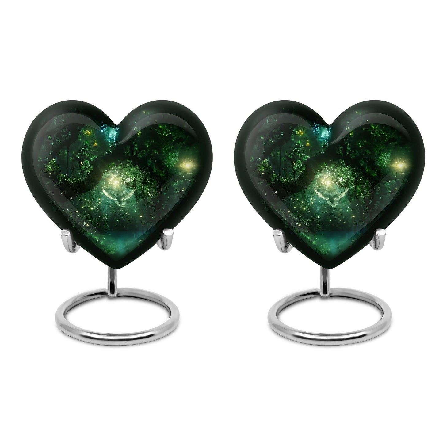 Dove themed Heart Urn for ashes
