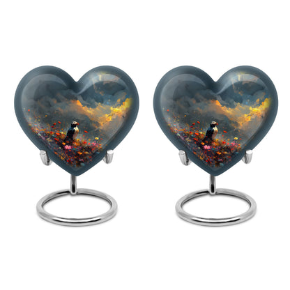 Colorful Personalized Bird Keepsake Urn for Mom - 10-inch, 200 cu in - Yatskia