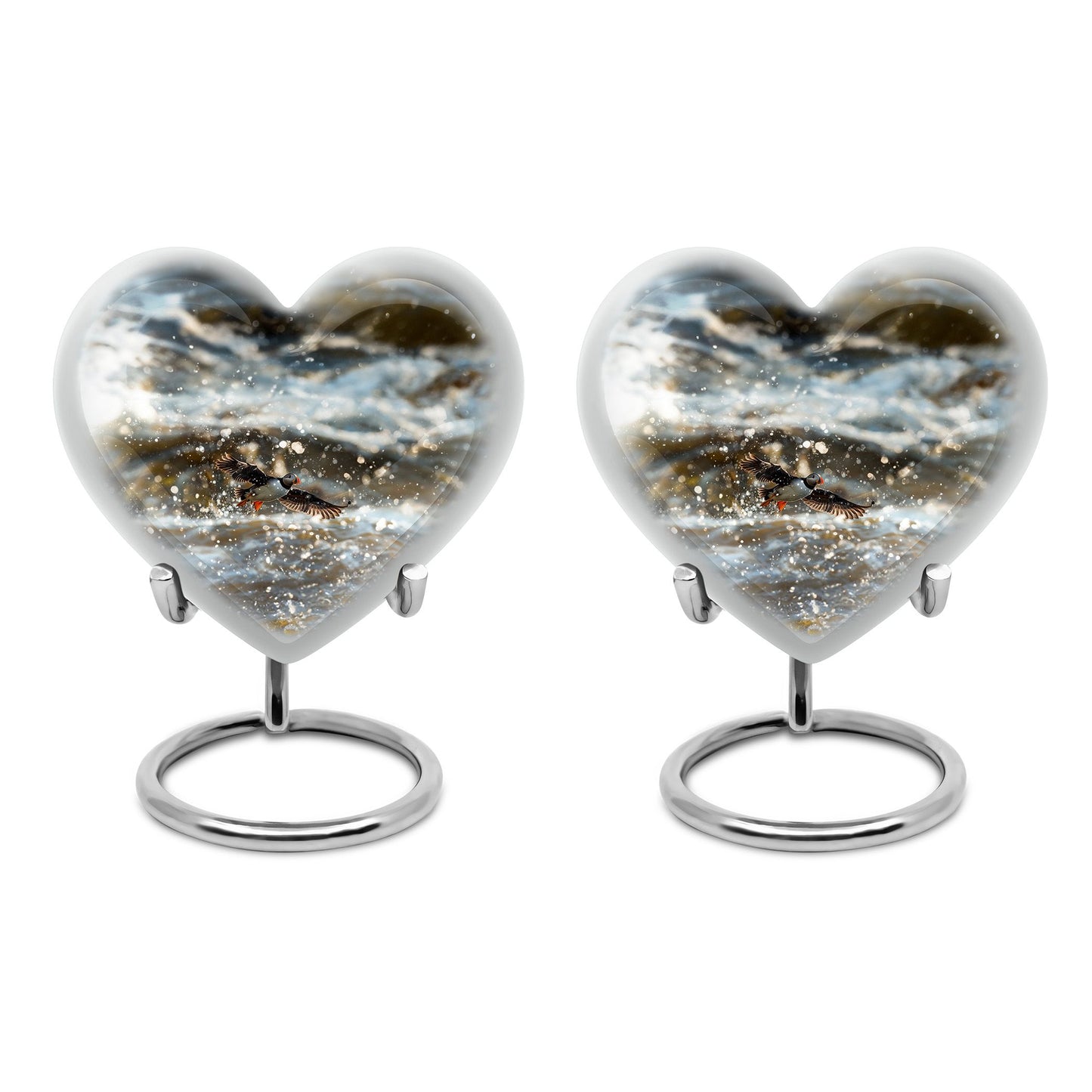 Personalized Bird Keepsake Urn for Dad - 10-inch, 200 cu in - Yatskia