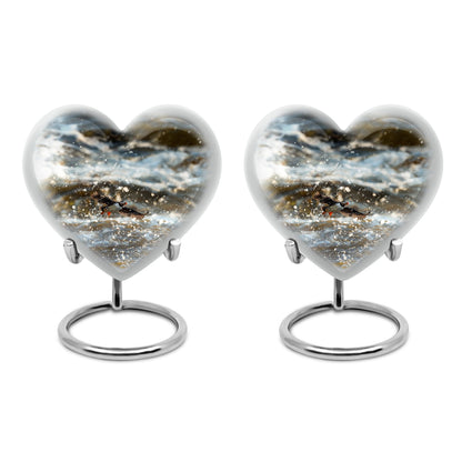 Personalized Bird Keepsake Urn for Dad - 10-inch, 200 cu in - Yatskia