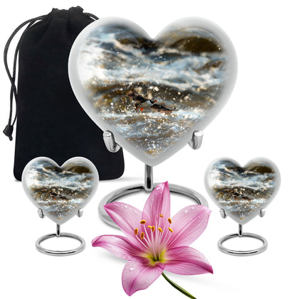 Personalized Bird Keepsake Urn for Dad - 10-inch, 200 cu in - Yatskia