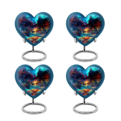 Puffin Bird themed Heart Urn