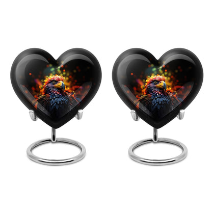 Puffin Bird Themed Heart Urn for adult male ashes