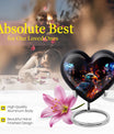 Puffin Bird Heart Urn for cremation ashes
