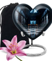 Chess Themed Heart-Shaped urn