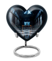 Chess Themed Heart-Shaped urn