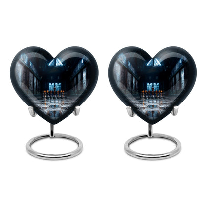 Chess Themed Heart-Shaped urn