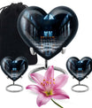 Chess Themed Heart-Shaped urn