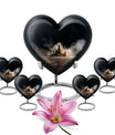 Chess themed heart urn