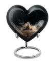Chess themed heart urn