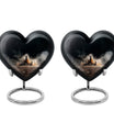 Chess themed heart urn