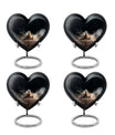 Chess themed heart urn