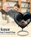 Chess themed heart urn