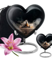 Chess themed heart urn