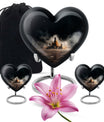 Chess themed heart urn