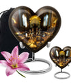 Chess heart design burial urn