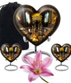 Chess heart design burial urn