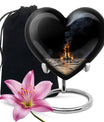 Chess themed Heart Urn for ashes
