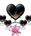 Chess themed Heart Urn for ashes