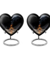 Chess themed Heart Urn for ashes