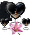 Chess themed Heart Urn for ashes