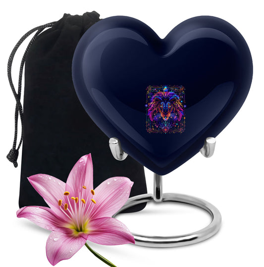 Zodiac heart urn
