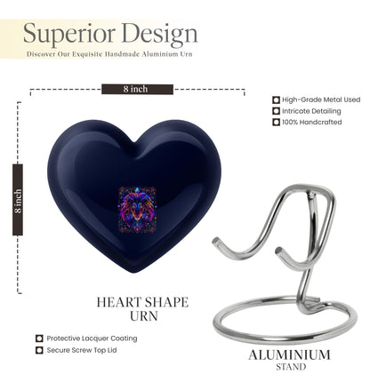Zodiac heart urn