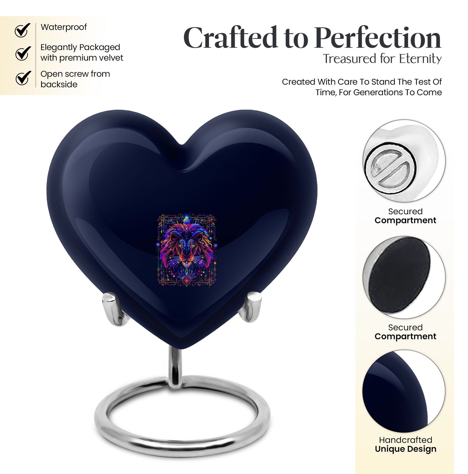 Zodiac heart urn